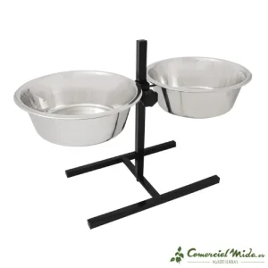 Set-Bowls Comedero Altura Regulable Inox