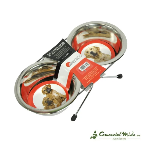 Nayeco Set Comederos Acero - Imagen 2