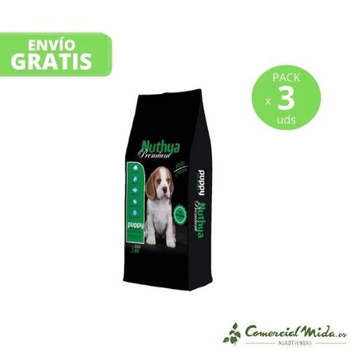 Pienso NUTHYA Premium Puppy 9 kg (3 x 3 Kg) para Cachorros - Imagen 2