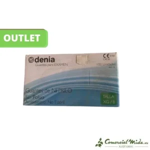 [OUTLET] Guantes Examen Nitrilo Sin Polvo Talla XG