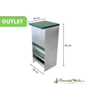 [OUTLET] Tolva Super de Chapa Galvanizada 67L para Comedero