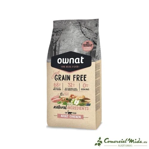 Pienso OWNAT Grain Free Adult Cat Chicken para Gatos Adultos - Imagen 2