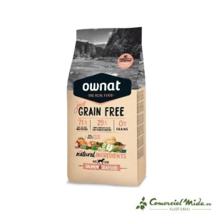 Pienso OWNAT Grain Free Adult Salmon&Seafood para Perros Adultos