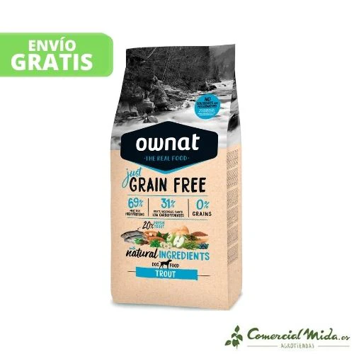 Pienso OWNAT Grain Free Adult Trout para Perros Adultos - Imagen 3
