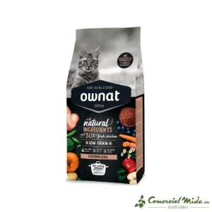 Pienso OWNAT Ultra Chicken&Rice para Gatos Adultos 1,5Kg