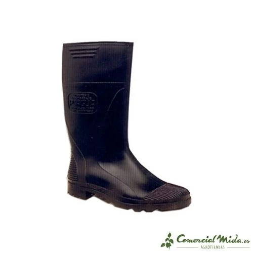 Bota Negra P'AGUA Impermeable de Media Caña - Imagen 2