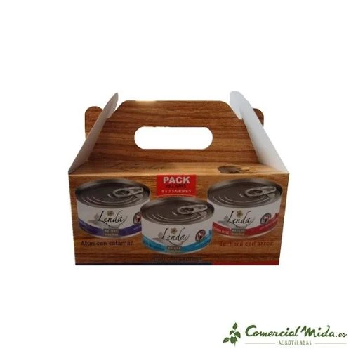 Lenda Surtido Patés y Comida Húmeda en Latas para Gatos (18 uds)