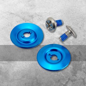 Base y Tornillos para Micas – Azul y Plata