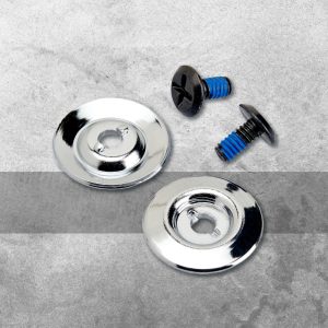 Base y Tornillos para Micas – Cromo y Negro