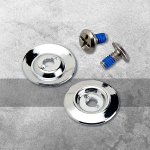 Base y Tornillos para Micas – Cromo y Plata