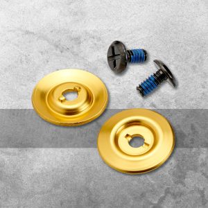 Base y Tornillos para Micas – Dorado y Negro