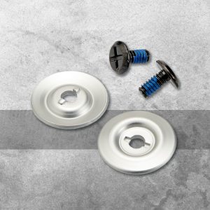 Base y Tornillos para Micas – Plata y Negro