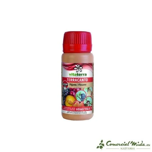 Repelente VITATERRA Terracanto para el Control de Pájaros 60 ml