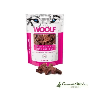 Snack WOOLF Hueso de Pato y Arroz 5 x 100 gr
