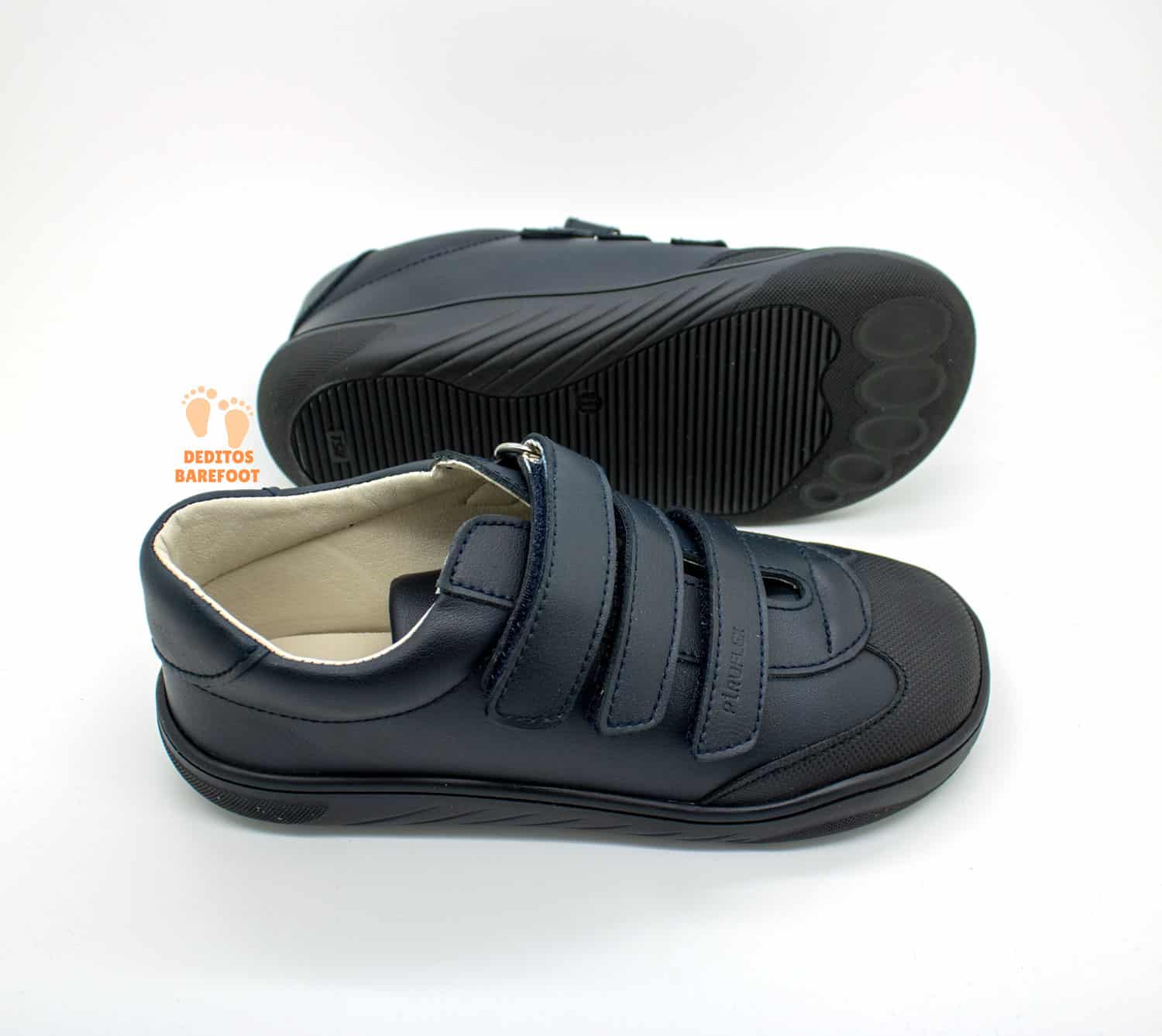 Zapatos Respetuosos Pirufin Micro Azul Marino 3 Velcros - Imagen 5
