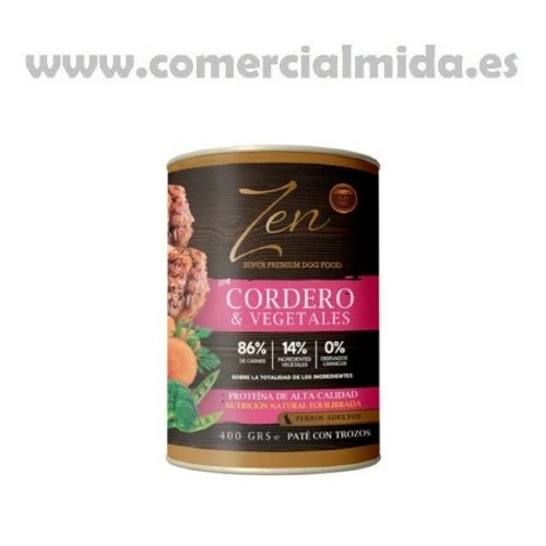 Paté ZEN DOG CORDERO y VEGETALES para perros - Imagen 2